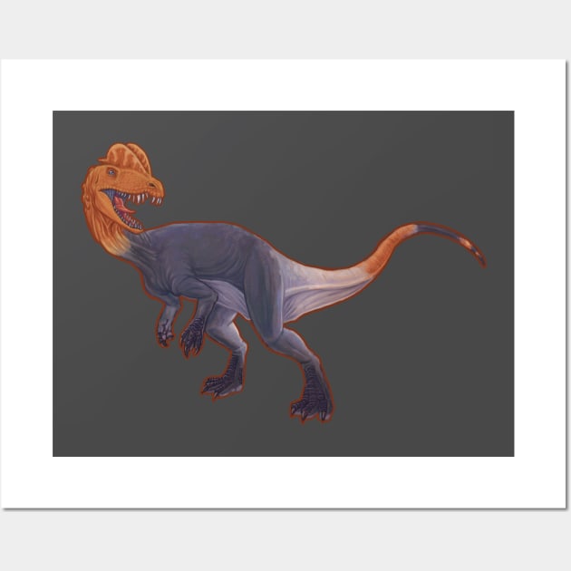 Dilophosaurus wetherilli Wall Art by CoffeeBlack